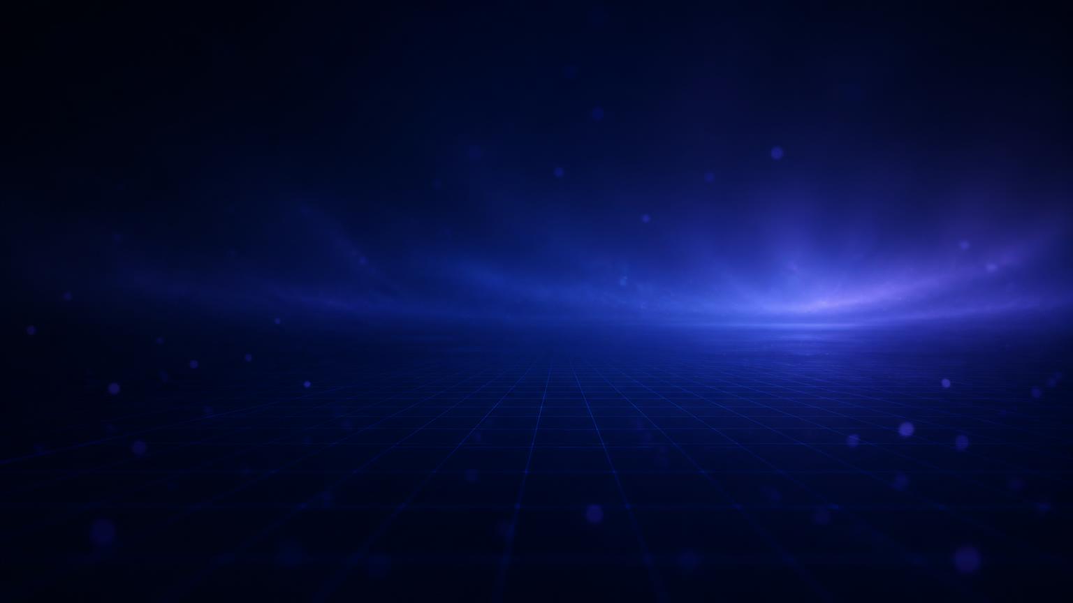 Abstract dark violet light field with a receding grid